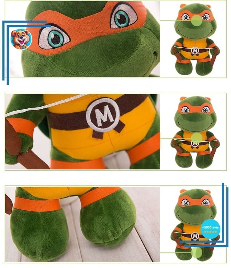 Peluche Tortue Ninja Michelangelo – Image 2