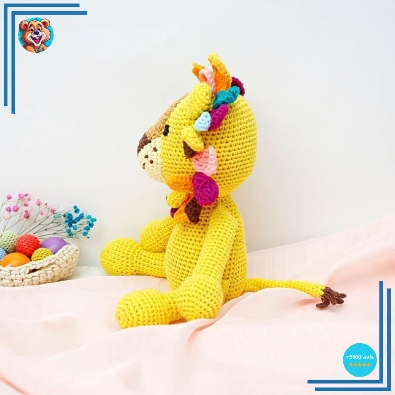 Peluche Tricot Lion – Image 3