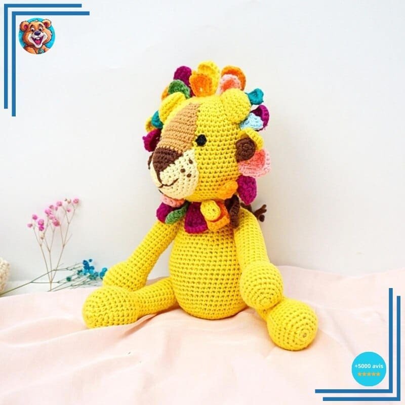 Peluche Tricot Lion – Image 4