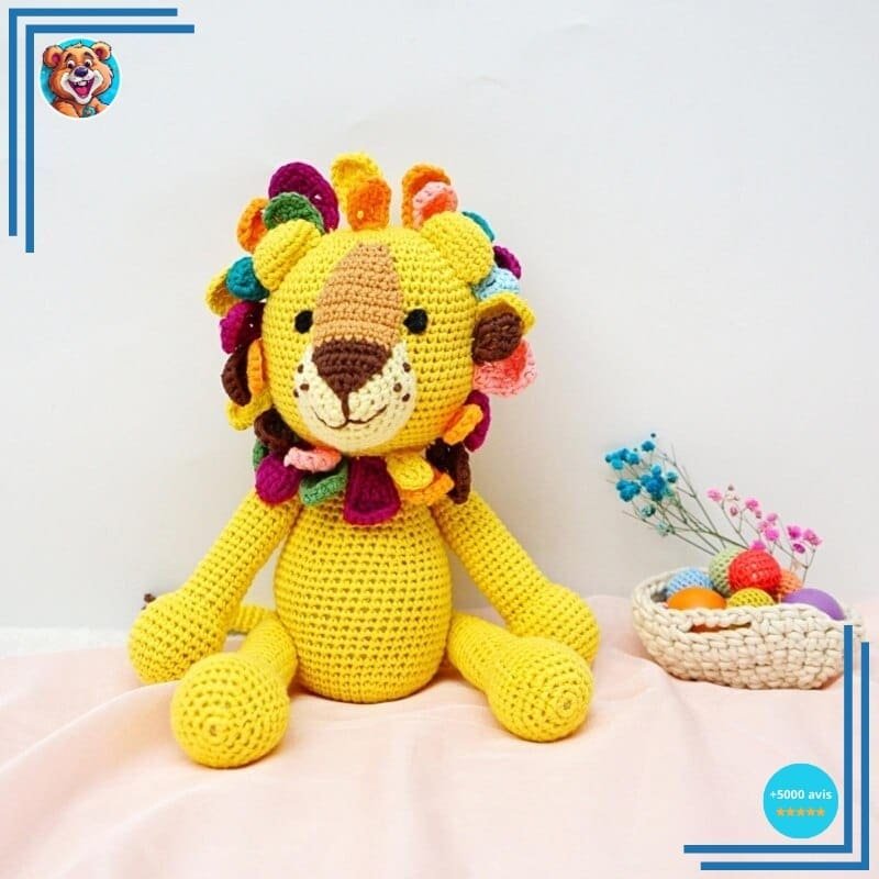 Peluche Tricot Lion – Image 5