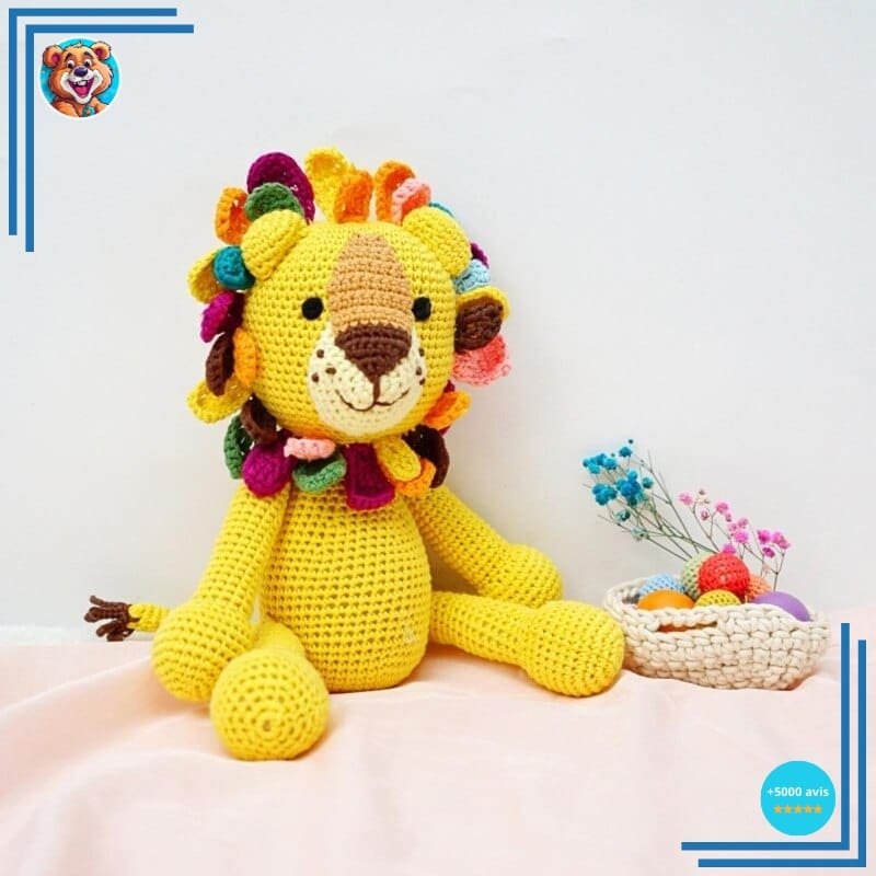 Peluche Tricot Lion