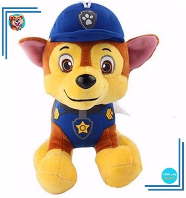 Peluche Chase policier Pat’ Patrouille