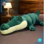 Peluche alligator bleu géante