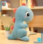 Peluche bébé dinosaure bleu
