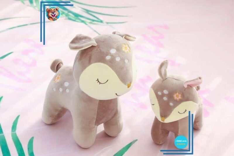 Peluche biche marron – Image 3
