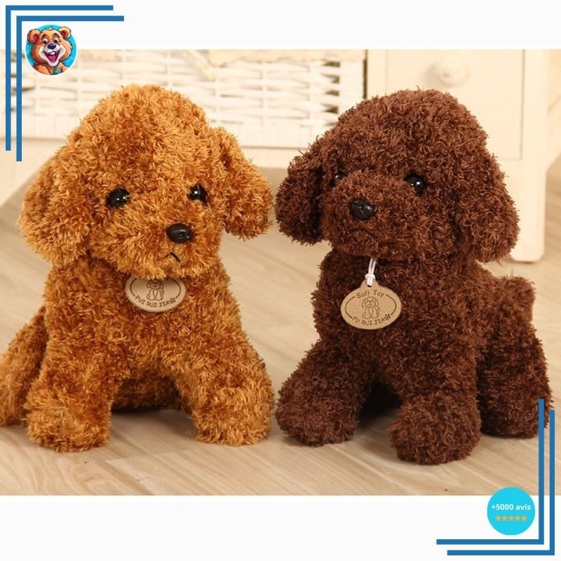 Peluche caniche marron – Image 2