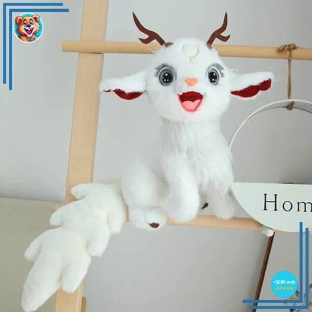 Peluche cerf blanc