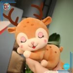 Peluche cerf endormie