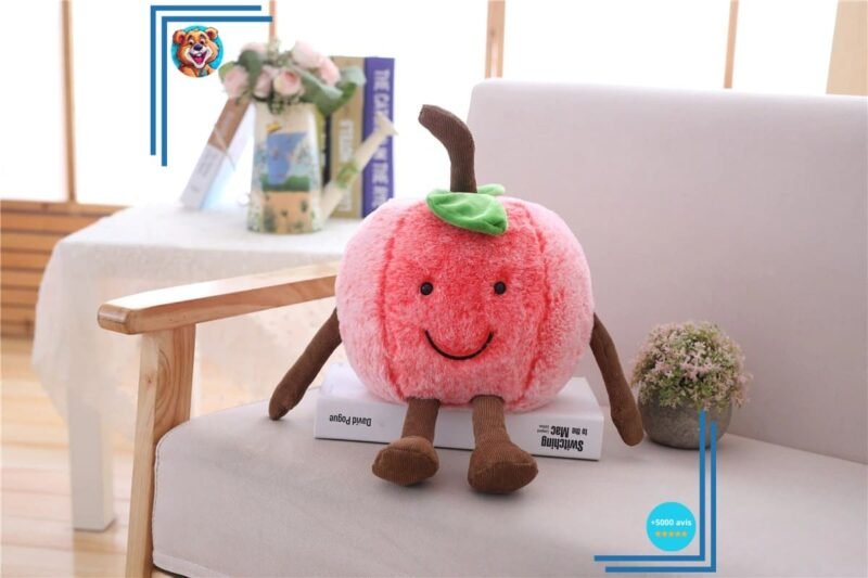 Peluche fruit cerise pour enfants