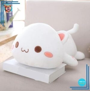 Peluche chat blanc kawaii