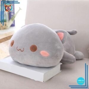 Peluche chat gris kawaii