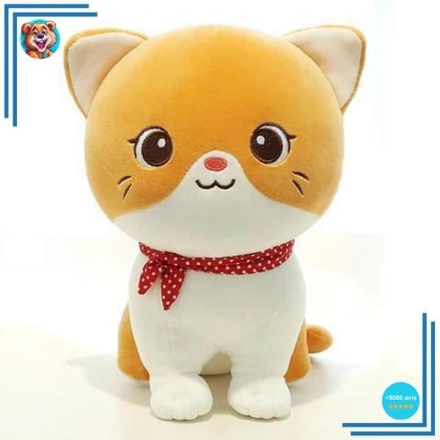 Peluche chaton câlin