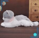 Peluche chaton gris