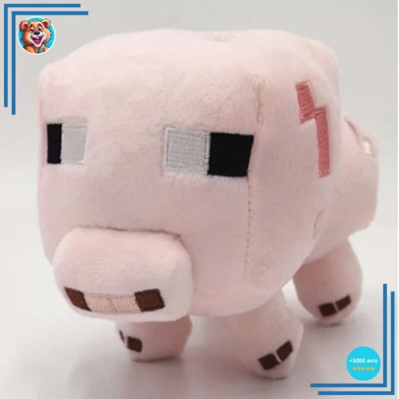 Peluche cochon Minecraft