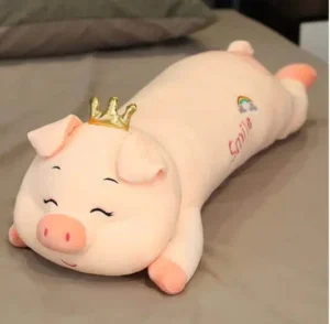 Peluche cochon roi