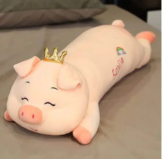 Peluche cochon roi