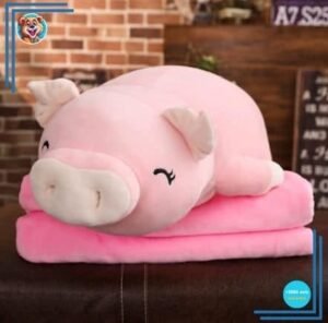 Peluche cochon rose joyeux