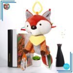 Peluche colorée renard suspendu