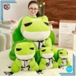 Peluche de grenouille avec chapeau