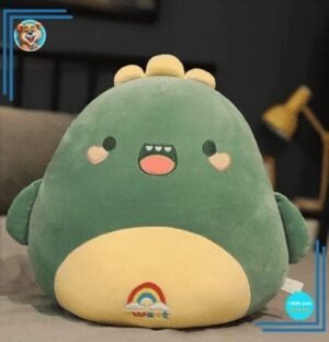Peluche dinosaure arc-en-ciel