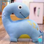 Peluche dinosaure rigolote bleue