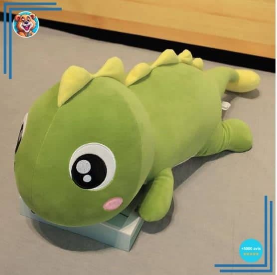 Peluche dinosaure vert clair kawaii