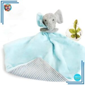 Peluche doudou éléphant bleue