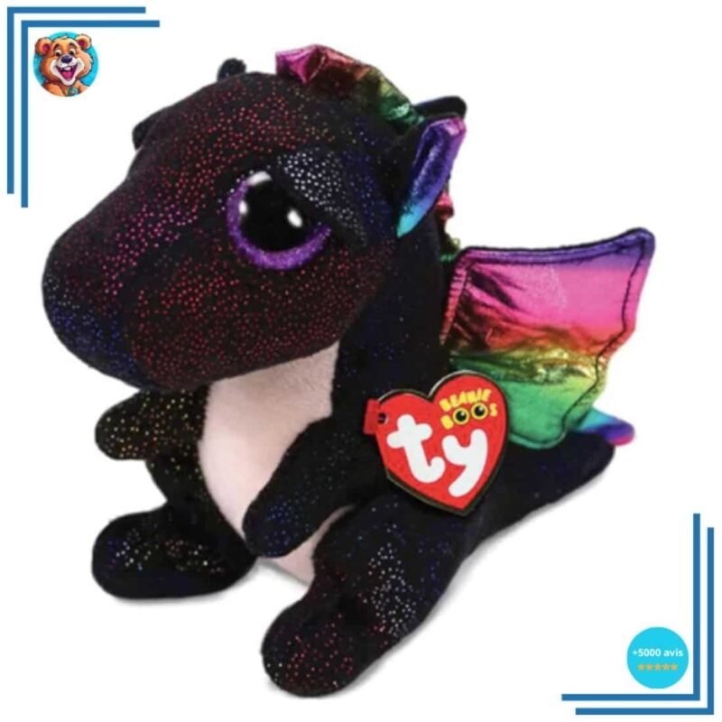 Peluche dragon TY noir