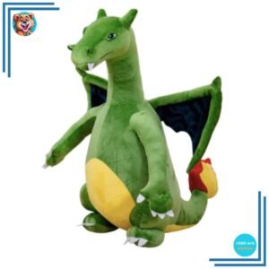 Peluche dragon vert géant