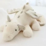 Peluche dragon volant blanc