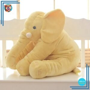 Peluche éléphant oreiller jaune