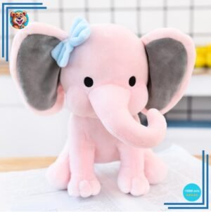 Peluche éléphant toute douce rose