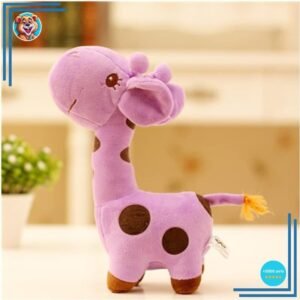 Peluche girafe toute mignonne violette