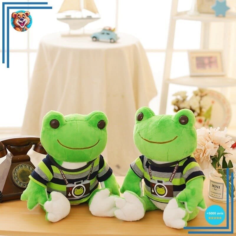 Peluche grenouille photographe – Image 3
