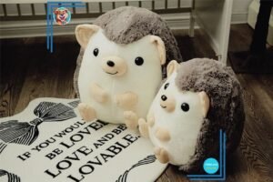 Peluche hérisson adorable marron