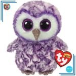 Peluche hibou TY colorée violette
