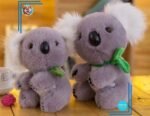Peluche koala gris et blanc adorable
