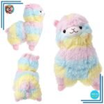 Peluche lama arc-en-ciel