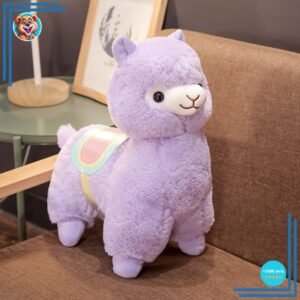 Peluche lama violet