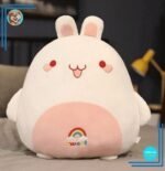 Peluche lapin arc-en-ciel