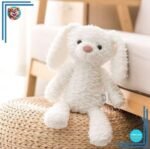 Peluche lapin blanc toute douce