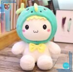 Peluche lapin bonnet baleine