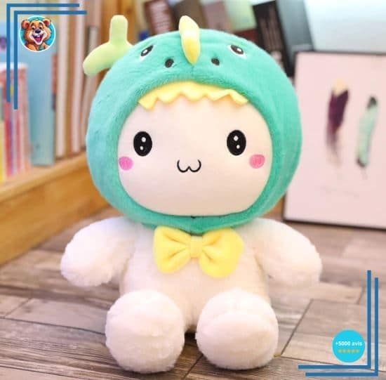 Peluche lapin bonnet baleine