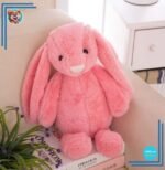 Peluche lapin rose Kawaii