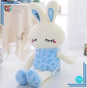 Peluche lapin bleu lumineux