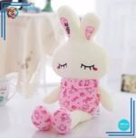 Peluche lapin rose lumineux