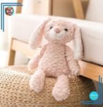 Peluche lapin rose toute douce