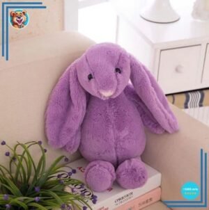 Peluche lapin violet Kawaii