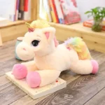 Peluche licorne arc-en-ciel toute douce