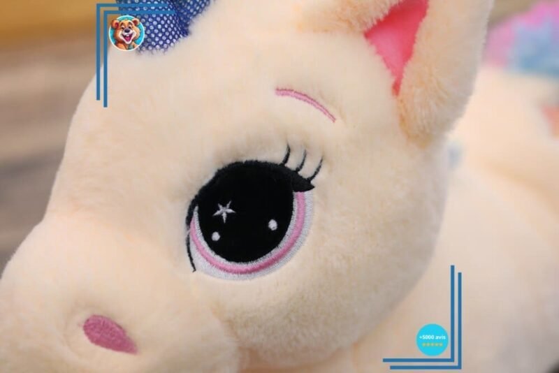 Peluche licorne arc-en-ciel toute douce – Image 5